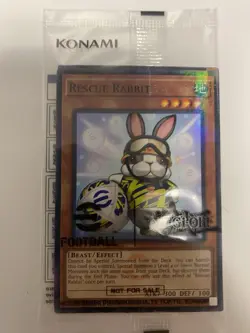 Yugioh Rescue Rabbit 2025 eFootball Promo EFC1-EN001 NM Parallel Rare - Image 1