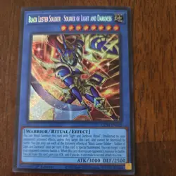 Yugioh Black Luster Soldier-Soldier of Light and Darkness CORI-EN028 Secret Rare - Image 1