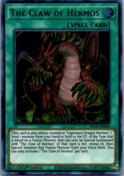 The Claw of Hermos (Purple) DLCS-EN064 Yu-Gi-Oh 1st Edition LP - Image 1