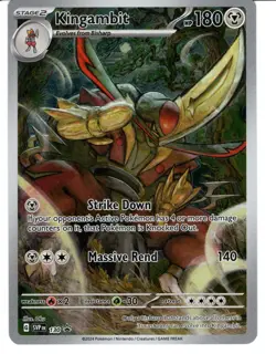 Pokemon - Kingambit 130 - SV: Scarlet & Violet Shrouded Fable Black Star Promo - Image 1
