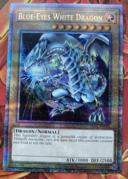 Yugioh Blue-Eyes White Dragon 25th Rare KC01-EN000 English Kaiba Briefcase - Image 1