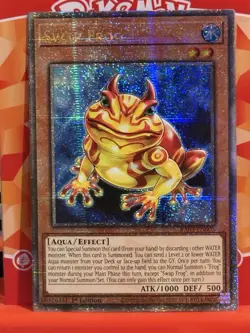 Yugioh Swamp Frog (Quarter Century Secret Rare) RA03-EN005 NM - Image 1