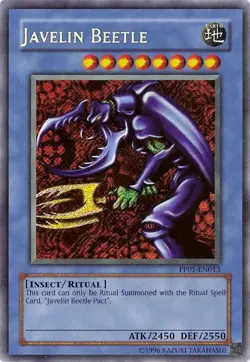 Javelin Beetle - PP01-EN013 - Secret Rare - Unlimited Edition LP Yugioh Premium - Image 1