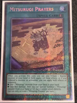Yu-Gi-Oh! Mitsurugi Prayers, L26D-ENM14, Starlight Rare, 1st Edition - Image 1