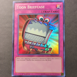 Yu-Gi-Oh! TCG Konami Toon Briefcase DRL2-EN029 Super Rare Holo 1st Trap - Image 1