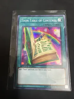Yugioh STP1-EN012 Toon Table of Contents Speed Duel Super Rare NM - Image 1