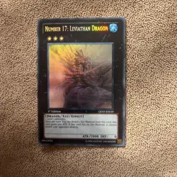 Number 17: Leviathan Dragon GENF-EN039 Ghost Rare 1st Edition Yu-Gi-Oh! NM - Image 1