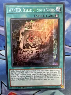 Yugioh! WANTED: Seeker Of Sinful Spoils - AGOV-EN054 Mint/NM - Image 1