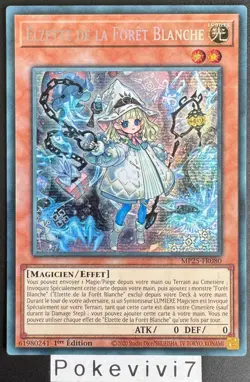 Carte YU-GI-OH! ELZETTE DE LA FORET BLANCHE MP25-FR080 Secret Rare NEUF - Image 1