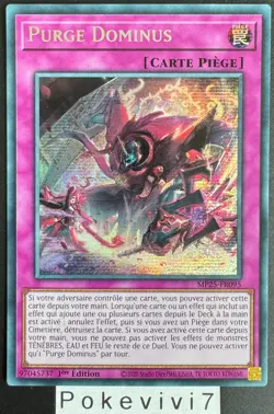Carte YU-GI-OH! PURGE DOMINUS MP25-FR095 Secret Rare NEUF - Image 1