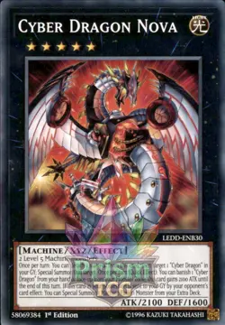 1st Ed Cyber Dragon Nova LEDD-ENB30 Yugioh - Image 1