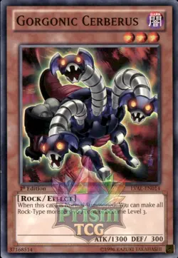 1st Ed Gorgonic Cerberus LVAL-EN014 Yugioh - Image 1
