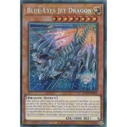 Yugioh Blue-Eyes Jet Dragon MP23-EN004 Prismatic Secret Rare 1st Edition - Image 1