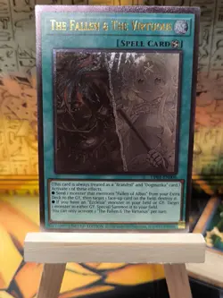 YuGiOh The Fallen & The Virtuous UP01-EN006 LIMITED EDITION *ULTIMATE RARE* NM/M - Image 1
