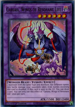 Yu-Gi-Oh! TCG Garura, Wings of Resonant Life RA02 RA02-EN024 NM - Image 1