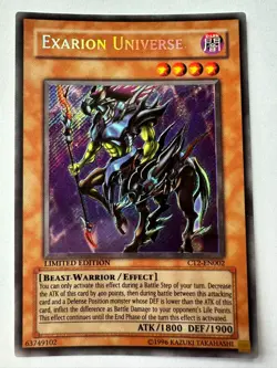 Yugioh Exarion Universe CT2-EN002 Secret Rare Limited Edition Good Condition A1 - Image 1