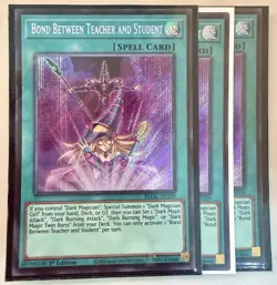 Yugioh! 3x Bond Between Teacher and Student BLGG-EN109 Secret Rare 1st Ed NM - Image 1