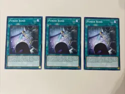 Yugioh - Power Bond x 3 - 1st Edition NM - Plus Free Holographic Card - A - Image 1