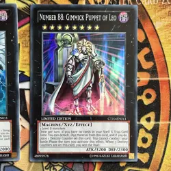 Number 88:Gimmick Puppet of Leo & Number 40: CT10-EN013/011 NM Super Rare YuGiOh - Image 3