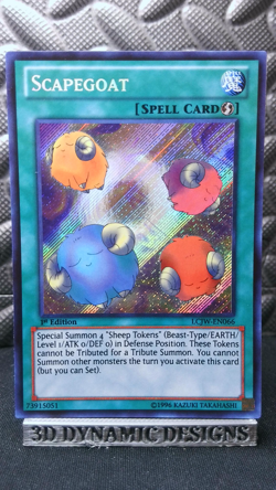 | Yugioh Scapegoat LCJW-EN066 1st Secret Rare Collection Joeys World NM 🔥 | - Image 1