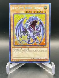Blue-Eyes White Dragon (Chibi) BLMM-EN001 Secret Rare Monster Mayhem Yugioh! NM - Image 1