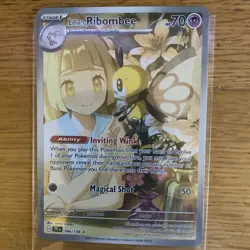 Pokemon TCG - Lillie's Ribombee 164/159 Journey Together - Illustration Rare NM - Image 1