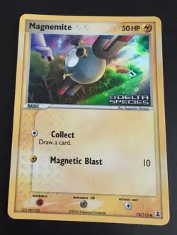 Magnemite 74/113 Stamped EXDelta Species Reverse Holo Pokemon TCG - Image 1