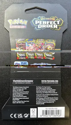 Lot of 4 Pokemon TCG: Perfect Order Sleeved Booster Pack Sealed Mega Evolution - Image 3