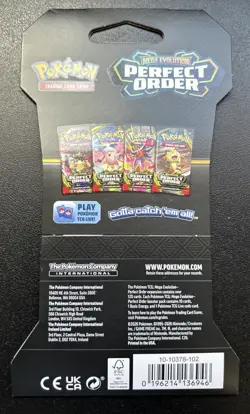 Lot of 4 Pokemon TCG: Perfect Order Sleeved Booster Pack Sealed Mega Evolution - Image 4