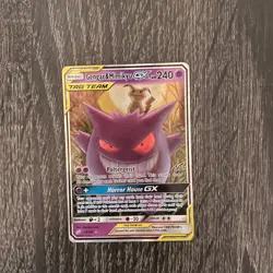 Pokemon Gengar & Mimikyu GX 53/181 Sm-Team Up Holo Lightly Played - Image 1