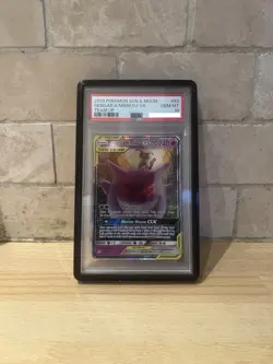 Pokemon 2019 Sun & Moon Team Up Gengar & Mimikyu GX #53/181 PSA 10 Gem Mint - Image 1