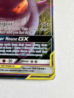 Pokemon TCG Gengar & Mimikyu GX Holo Ultra Rare Card 53/181 Tag Team - Image 3