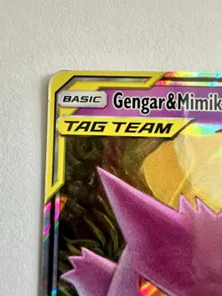 Pokemon TCG Gengar & Mimikyu GX Holo Ultra Rare Card 53/181 Tag Team - Image 5