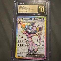 Espeon ex 175 SVP Black Star Promo Prismatic Evolutions Pokemon CGC PRISTINE 10 - Image 1