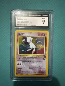 Pokemon Mew League Black Star Holo Promo #9 CGC 9 Mint - Image 1
