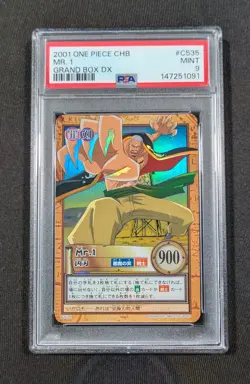 2001 Japanese One Piece CHB Holo Mr. 1 C535 PSA 9 MINT Grand DX - Image 1