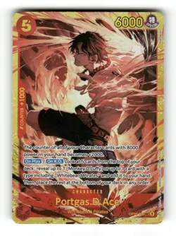Portgas.D.Ace (118) OP16-118 Secret Rare The Time of Battle One Piece Foil NM - Image 1