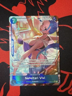 One Piece The Azure Seas's Seven Nefeltari Vivi Super Rare SR Alt Art EB04-025 - Image 1