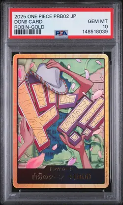 Nico Robin DON!! Gold PRB02 One Piece PSA 10 - Image 1