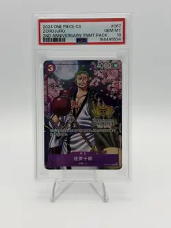 PSA 10 ZOROJURON CS (2ND ANNIVERSARY TMNT PK) OP05-067 One Piece Promotion Foil - Image 2