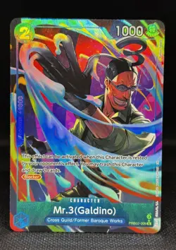 Mr.3(Galdino) - (Alternate Art) R Premium Booster -The Best- Vol. 2 PRB02-009 NM - Image 1