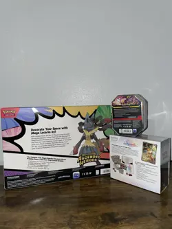 🔥 LOT!! Ascended Heroes Lucario Poster Collection, Prismatic Etb & Gengar Tin! - Image 3
