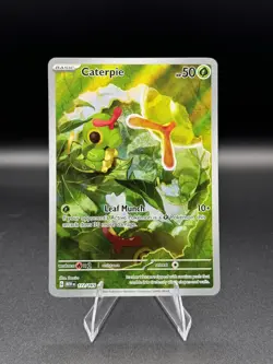 Caterpie 172/165 – Illustration Rare – SV: Scarlet & Violet 151 (MEW) Pokemon NM - Image 1
