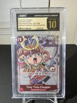 Tony Tony Chopper ST01-006 25th Anniversary Premium Collection CGC Pristine 10 - Image 1