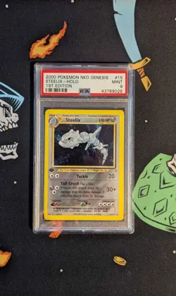 Steelix 15/111 - PSA 9 - 1st Edition Holo Pokemon Neo Genesis Card - WOTC 2000 - Image 1
