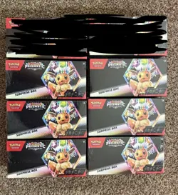 6x Pokemon Scarlet & Violet Prismatic Evolutions Surprise Box SEALED - Image 1