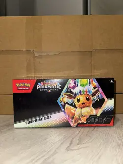 Pokemon TCG Scarlet & Violet Prismatic Evolutions Surprise Box - Image 1