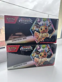 Pokemon TCG Scarlet & Violet Prismatic Evolutions Surprise Box X2 - Image 1