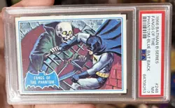 Vintage 1966 Batman B Series Blue Bat Back Logo #24B FANGS OF THE PHANTOM PSA 7 - Image 1