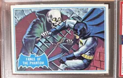Vintage 1966 Batman B Series Blue Bat Back Logo #24B FANGS OF THE PHANTOM PSA 7 - Image 2